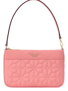 kate spade New York Quilted Pink/Coral wristlet